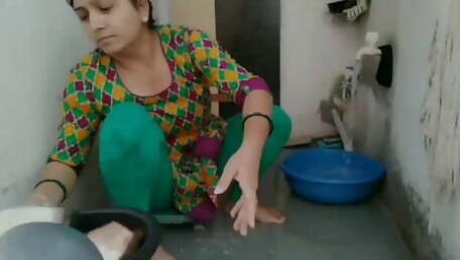 Mom cleaning House