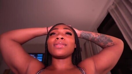 Horny black babe incredible porn clip